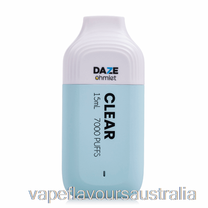 Vape Nicotine Australia 7 Daze OHMLET 7000 Disposable Clear